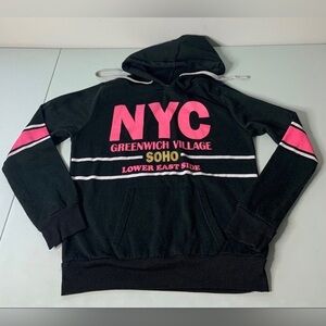 NYC Girls Black Hoodie M